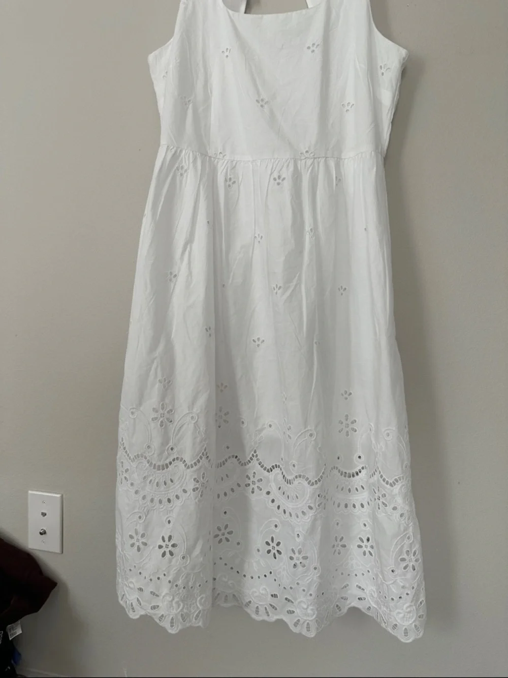 NWT Stunning Talbots White Eyelet Midi Dress - Picture 6 of 16